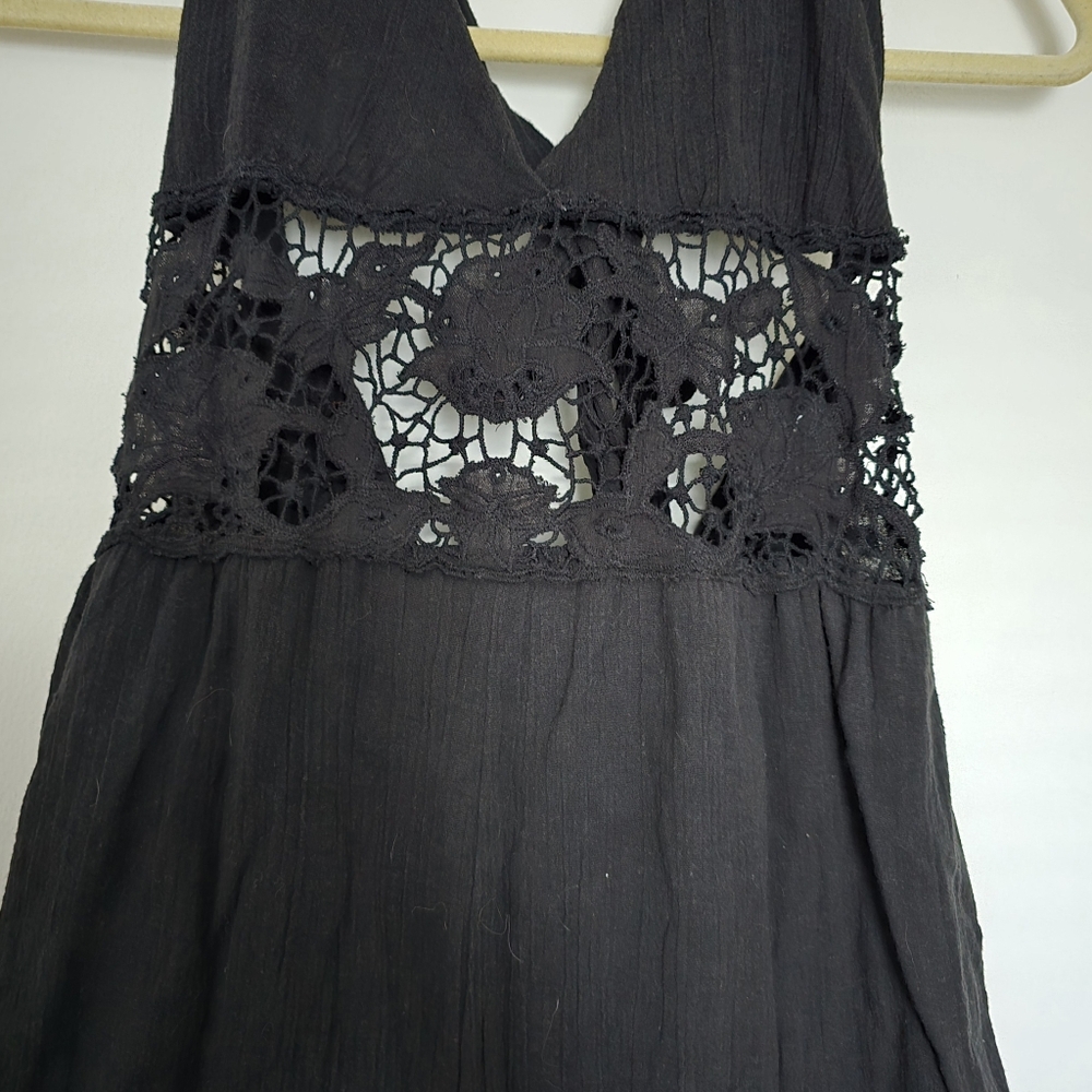 S. O. L. D. Free People Black Day Dream Shorts Romper size S/P - Picture 3 of 16